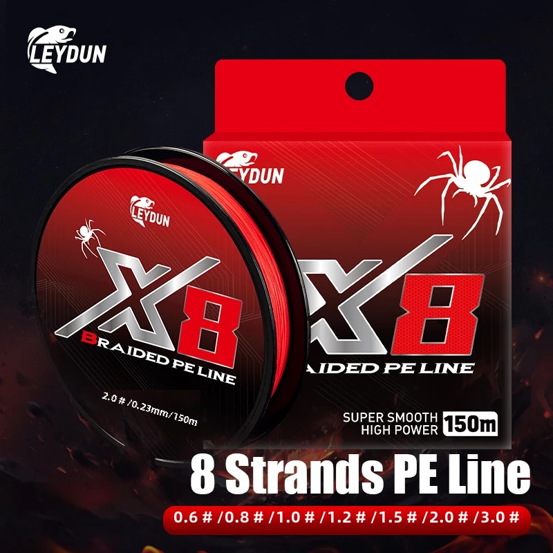 Ice Fishing Line - Leydun linhas de pesca vermelhas, não