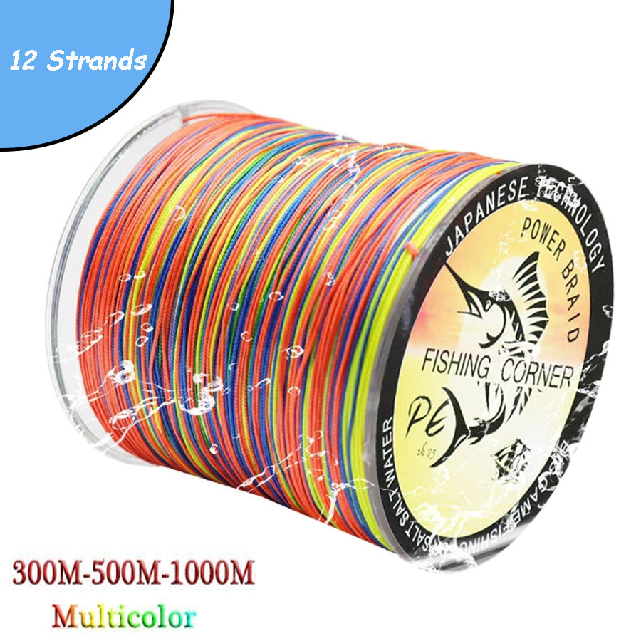 Ice Fishing Line - Multifilament Multicolor Trançado Linha De Pesca,