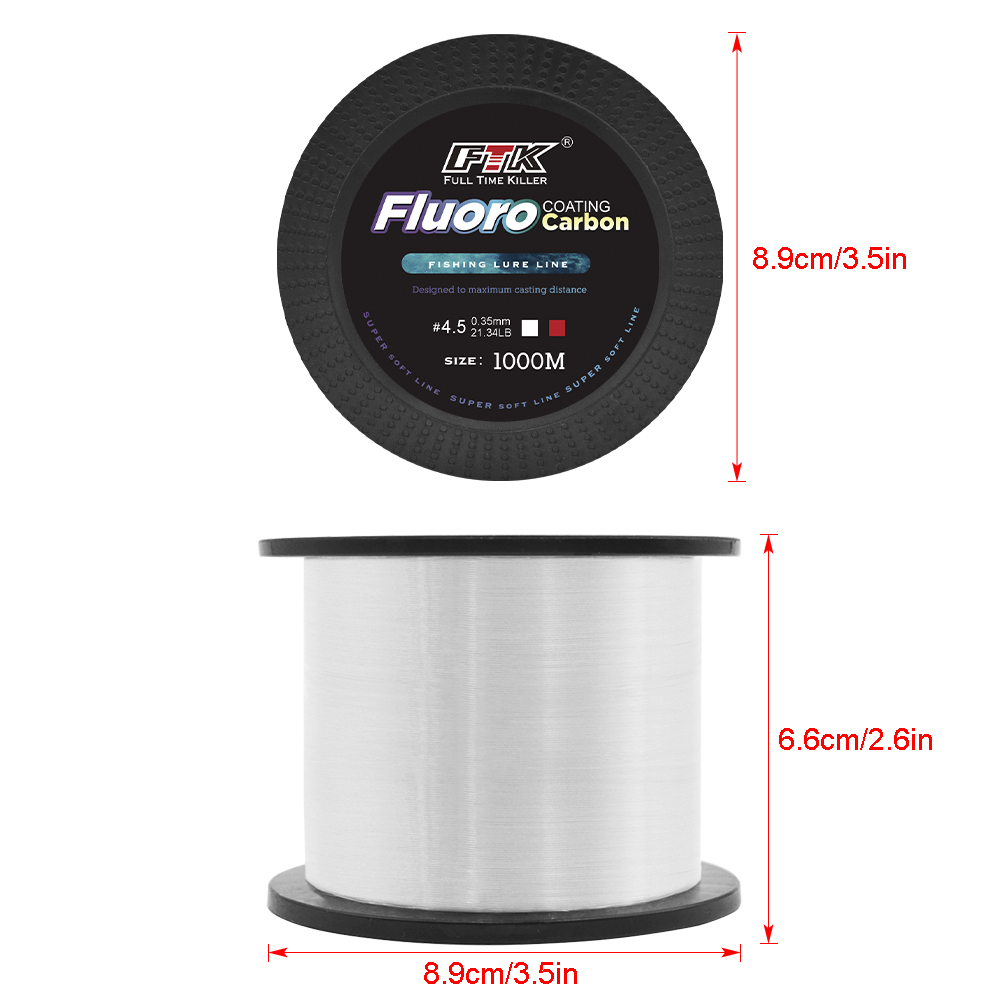 Linha de Pesca de Nylon FTK 10 - Fluorocarbon Line avaliação e preço